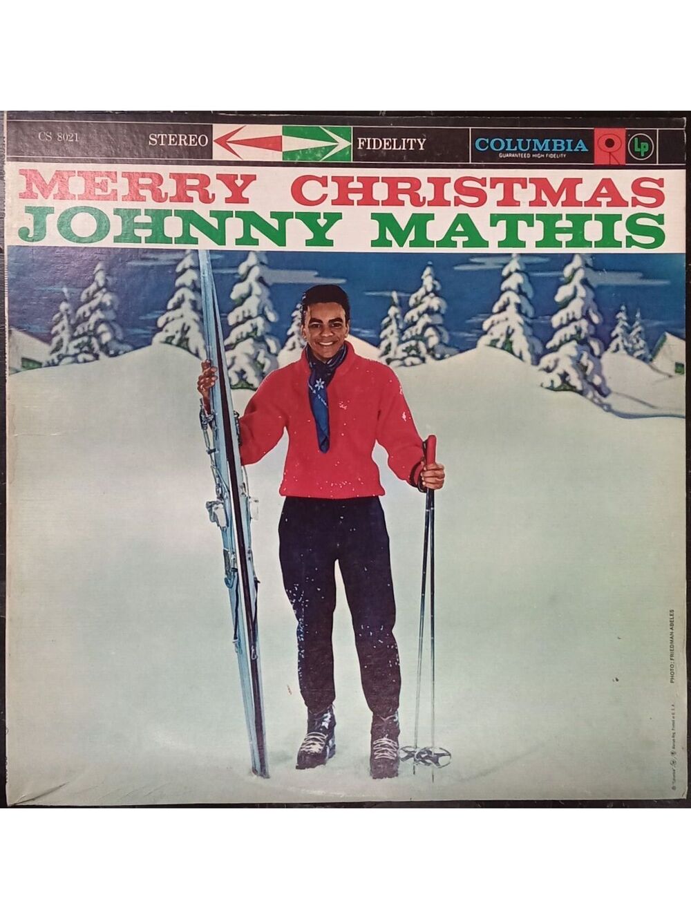 Johnny Mathis - Merry Christmas - 1958 Vintage Vinyl Record LP